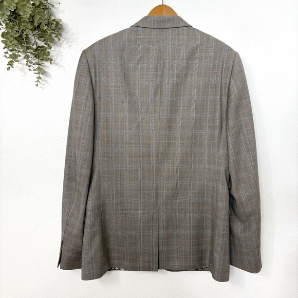 TED BAKER • Men's Covjak Debonair Peak Check Jacket - Picture 6 of 6